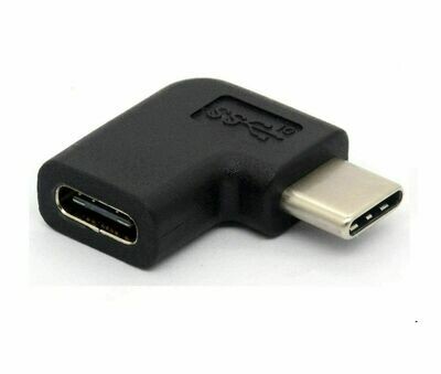 Adaptateur USB-C male femelle Fiche coudée