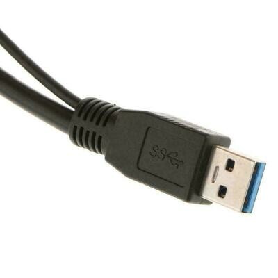 Câble USB 3.0 Y : Micro-B vers 2 x USB-A