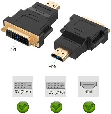 Adaptateur DVI-D Femelle vers HDMI Mâle