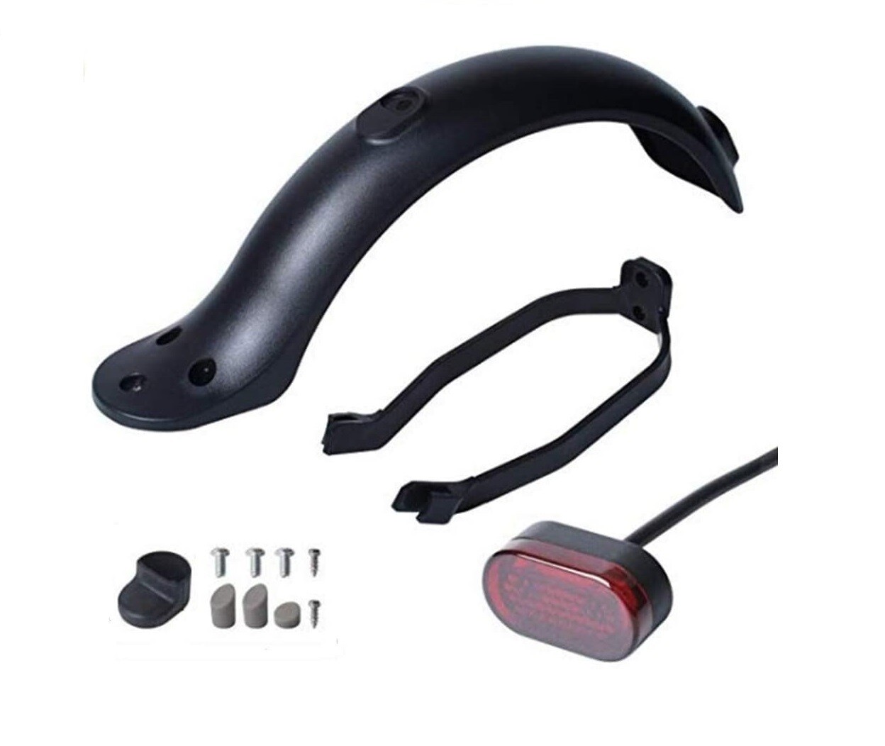 Garde-Boue + Feu Arrière avec Vis Bouchons pour M365 / M365 Pro