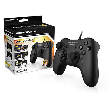 Manette de Jeu Filaire Dual Analog 4 Noire