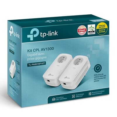 tp-link -2 CPL AV1300 Gigabit(prise FR) TL-PA8015P KIT