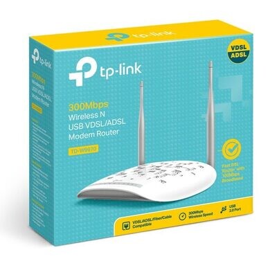 tp-link - Modem Routeur VDSL/ADSL WiFi N 300 Mbps - TD-W9970