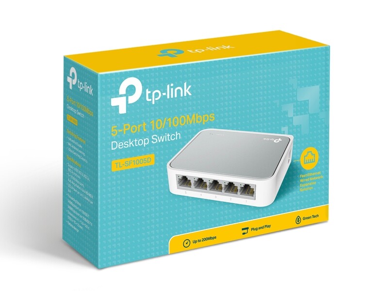 tp-link - Switch  5 ports 10/100 Mbps - TL-SF1005D