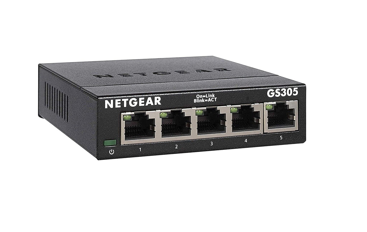 NETGEAR - Switch Ethernet 5 Ports RJ45 Métal Gigabit - GS305