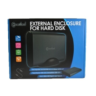 Boîtier externe 3.5&#39;&#39; SATA USB v3.1 Gen2 Gris