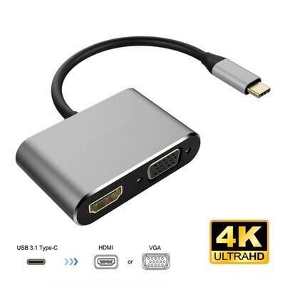adaptateur 2 en 1 Type C Hub USB C