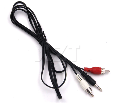 Câbles Audio Jack vers 2 RCA, 1.8M, 3.5mm