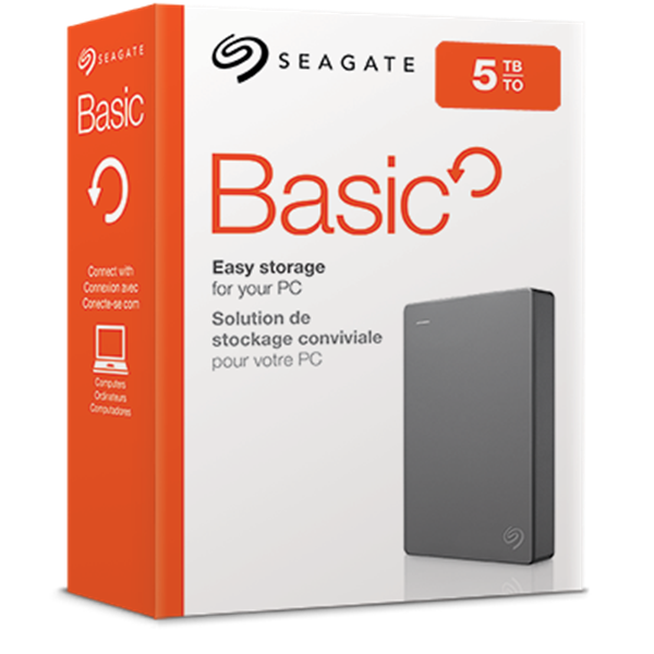 Seagate Basic 5 To, disque dur externe (STJL5000400)