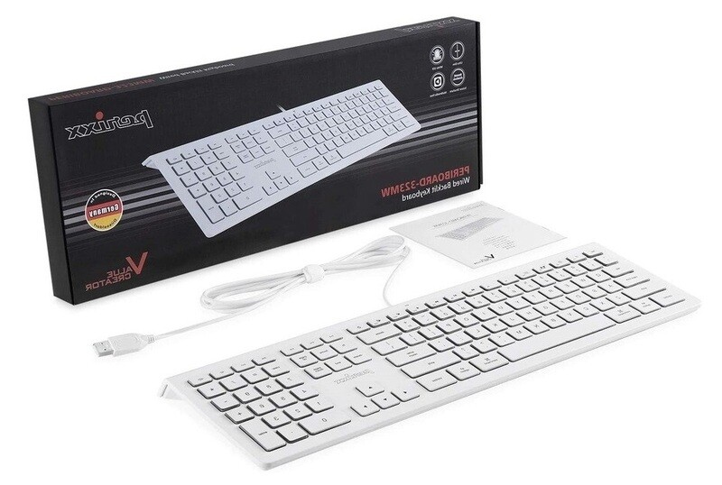 PERIXX - Periboard-323MW - Clavier Fil AZERTY (Compatible MAC)