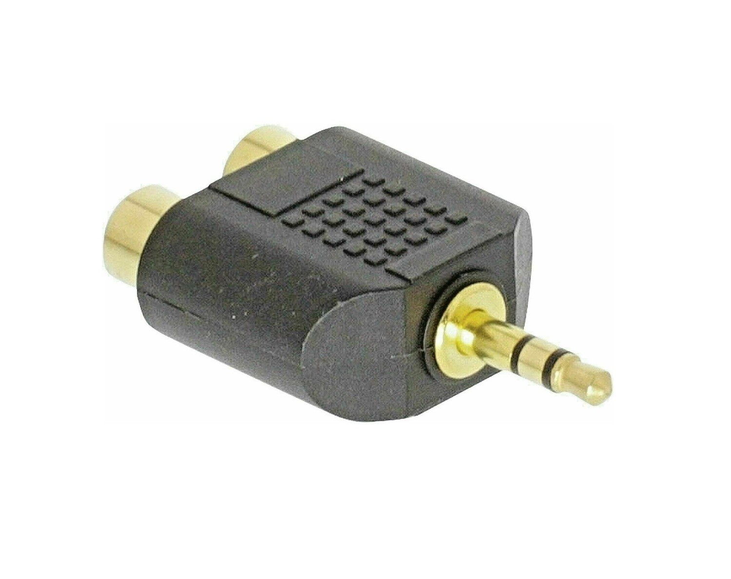 Prise Jack 3.5 mm Stéréo Mâle vers 2 RCA Femelles