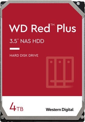 WESTERN DIGITAL RED PLUS - 3.5&quot; - 4To - 128Mo - 5400RPM