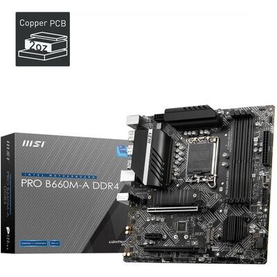 MSI PRO B660M-A DDR4 - SOCKET LGA1700