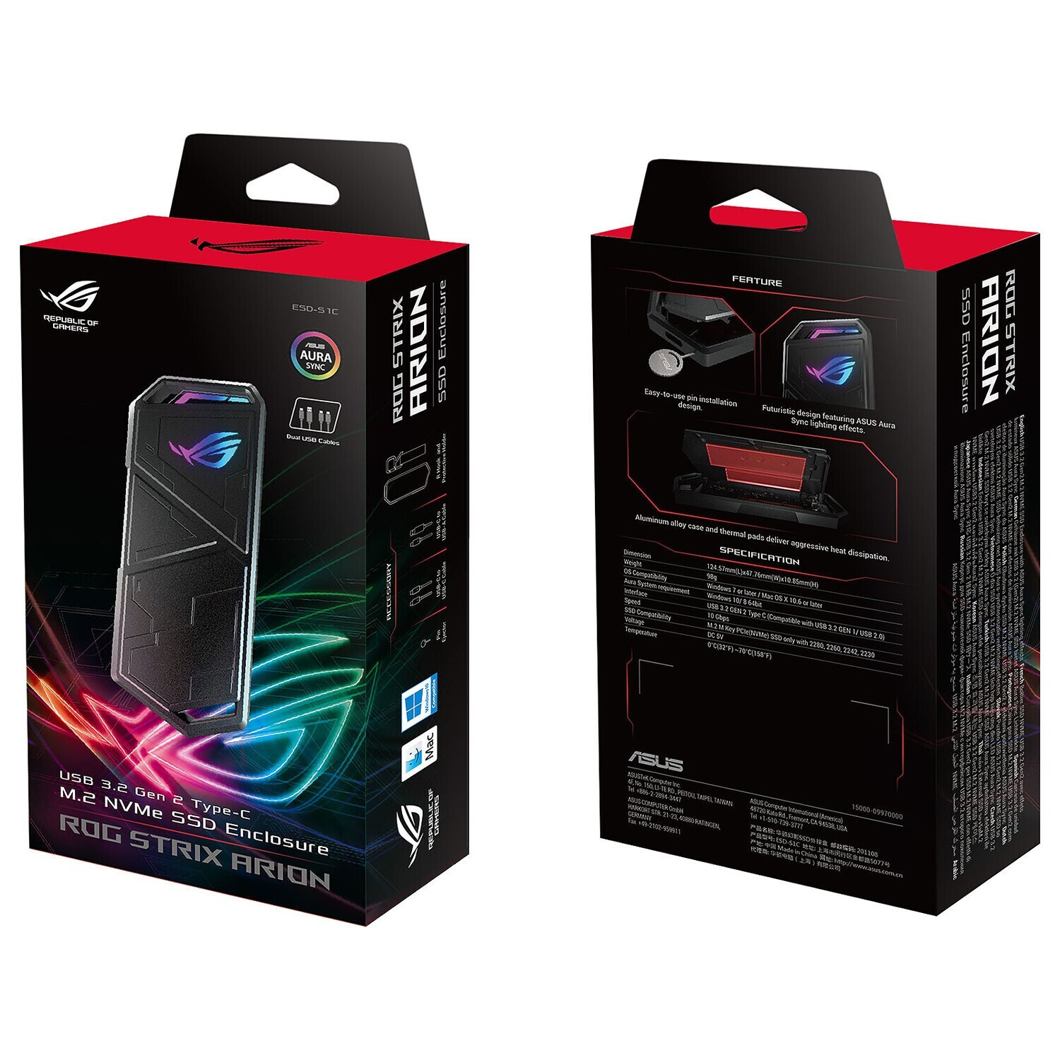 ASUS ROG Strix Arion - boitier externe - M.2 NVMe