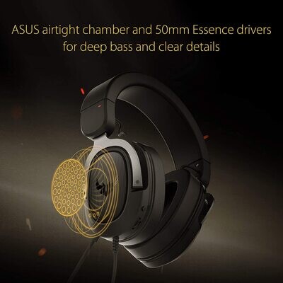 ASUS TUF Gaming H3 - Micro-casque - Noir - Filaire - Jack 3,5mm