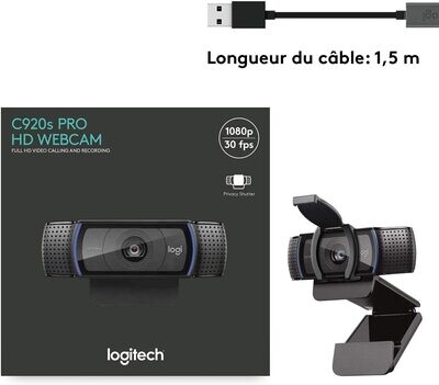 Logitech C920s HD Pro Webcam Streaming