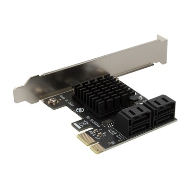 Adaptateur  4 Ports SATA III vers PCI Express