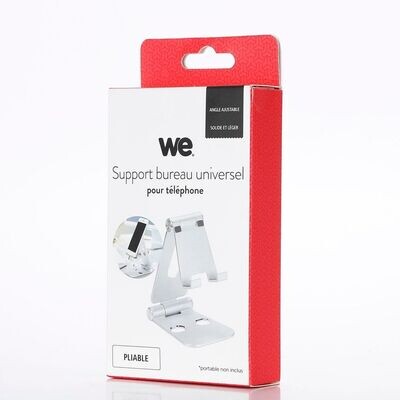 Support smartphone universel en alu pliable