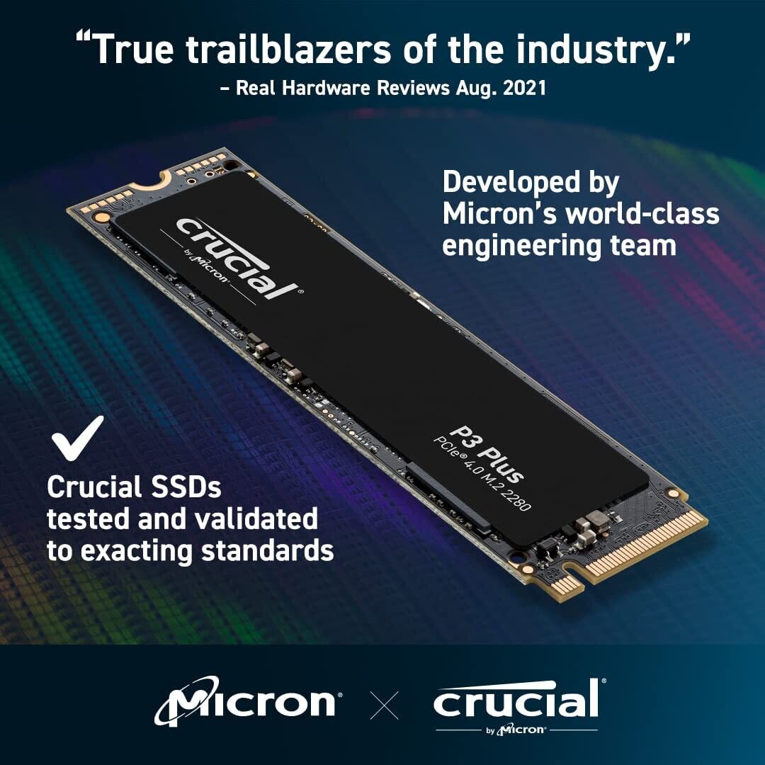Crucial P3 - SSD - 2 To - PCIe 3.0 (NVMe)