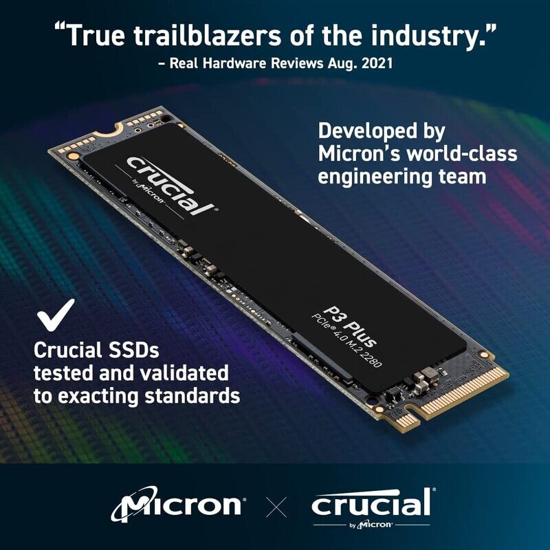 CRUCIAL P3  SSD 2 TO PCIE 3.0 (NVME)