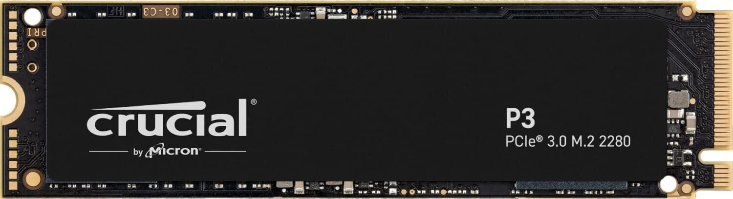 Crucial P3 500GB NVMe PCIe M.2 SSD