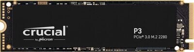 Crucial P3 500GB NVMe PCIe M.2 SSD