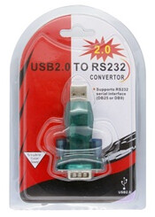 Adaptateur USB 2.0 vers RS232 série DB9, 9 broches