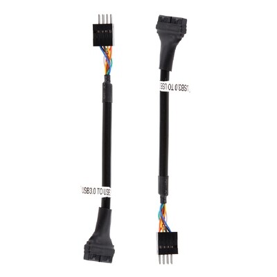 Câble  USB 3.0, 20 broches mâle vers USB 2.0, 9 broches femelle,