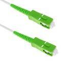 Câble Fibre Optique SC/APC vers SC/APC - Monomode - Blanc