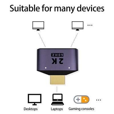 Répartiteur HDMI 1 entrée 2 sorties - Adaptateur 2K 60Hz - 8Gbps