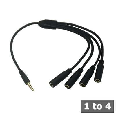 Répartiteur Jack 3,5 mm mâle vers 3 jack femelle