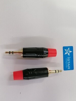 Connecteur audio Jack 3.5mm mâle 3 pôles à souder