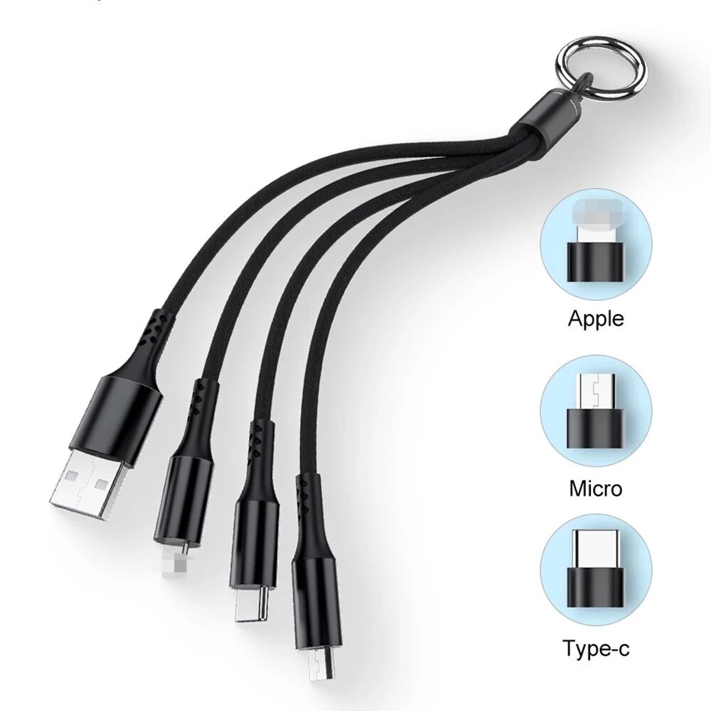 CABLE USB 3 EN 1 pour smartphone chargeur