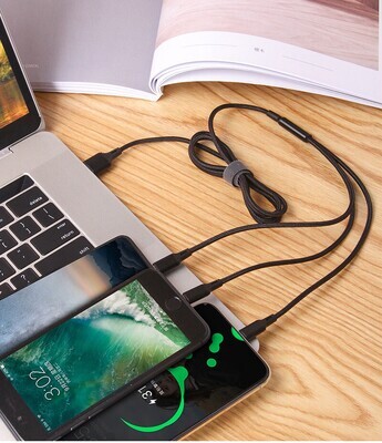 Câble USB  3 en 1 pour recharge de téléphone