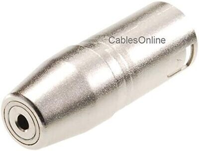 Connecteur Adaptateur Audio XLR Mâle vers Jack 3,5 mm Stéréo