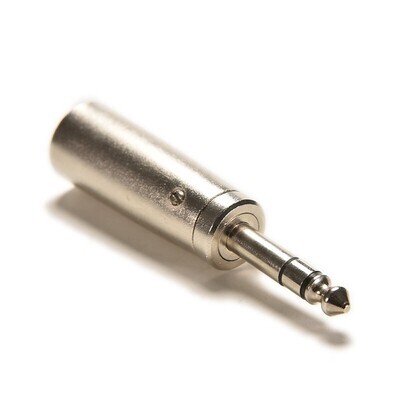 Adaptateur XLR 3pin mâle/stéréo jack 6,3mm
