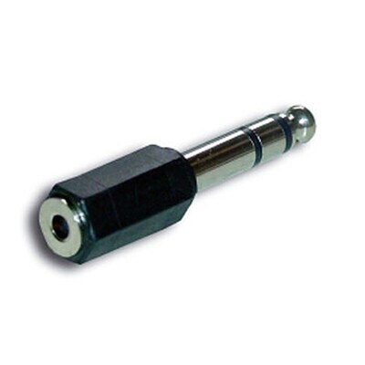 Adaptateur audio Jack 6.35 mm mâle / 3.5 mm femelle