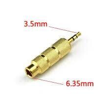 Adaptateur Fiche JACK - 3.5mm vers 6.35mm