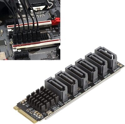 Carte Adaptateur M.2  nvme vers SATA3.0,    Carte D&#39;extension