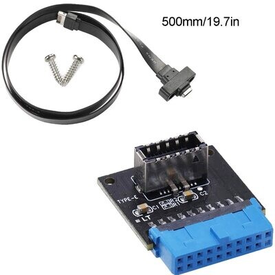 USB 3.0 Front 19PIN à 3.1 Type-C