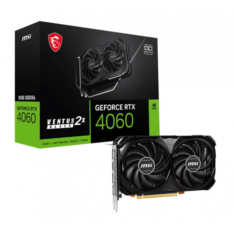 MSI RTX 4060 VENTUS 2X BLACK 8G OC