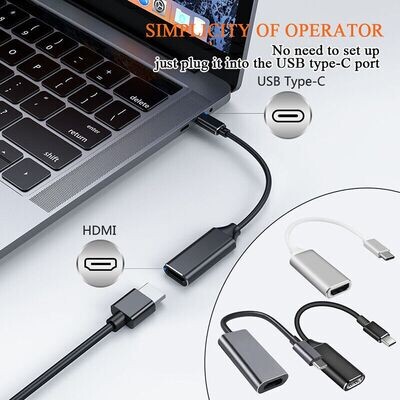 Adaptateur USB-C vers HDMI 4K pour Affichage Vidéo