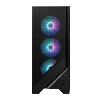 Boîtier PC Moyen Tour Noir avec ARGB et Flux d'Air Optimisé