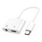 Adaptateur  USB-C vers USB-C/Jack 3.5mm