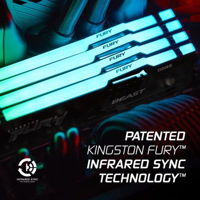 Kingston FURY Beast RGB DDR5 - RAM Gaming 16Go