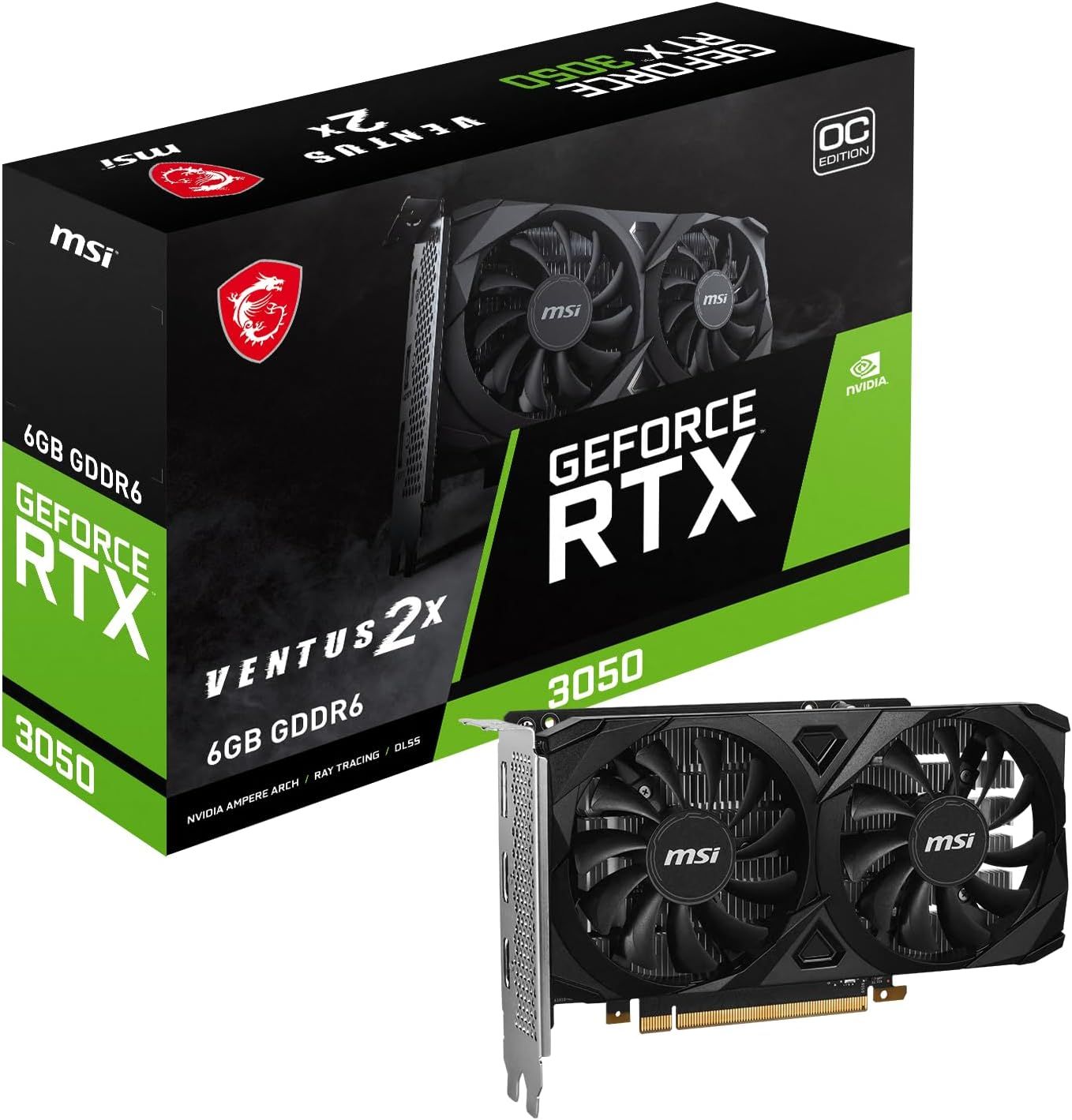MSI RTX 3050 VENTUS 2X 6G OC