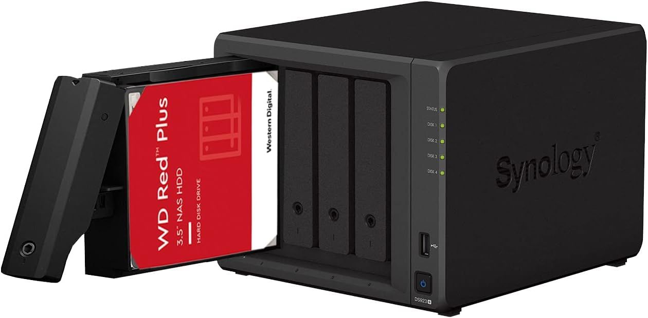 Synology DS923+ 4GB Serveur NAS WD RED PLUS 16To (4x4To)