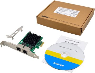 Carte Réseau PCIe 2.5GBase-T - Double Port - Ultra Rapide