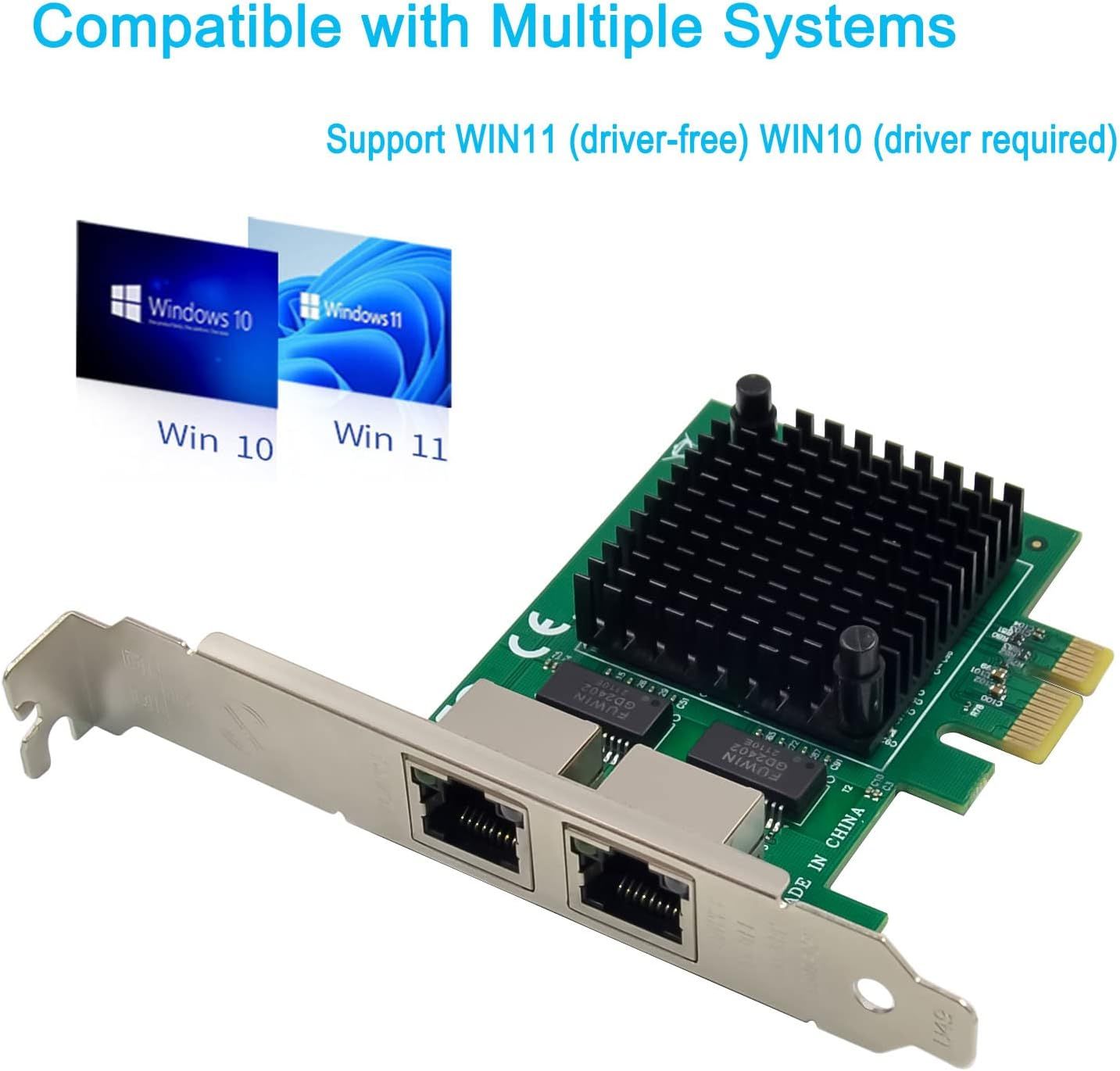 Carte Réseau PCIe 3.1 2.5GBase-T - Ultra Rapide