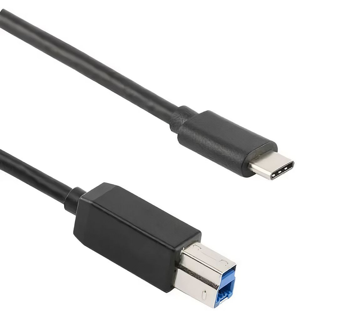 Câble USB 3.0 USB-C™ vers USB B 3.0 , Noir, 1 m